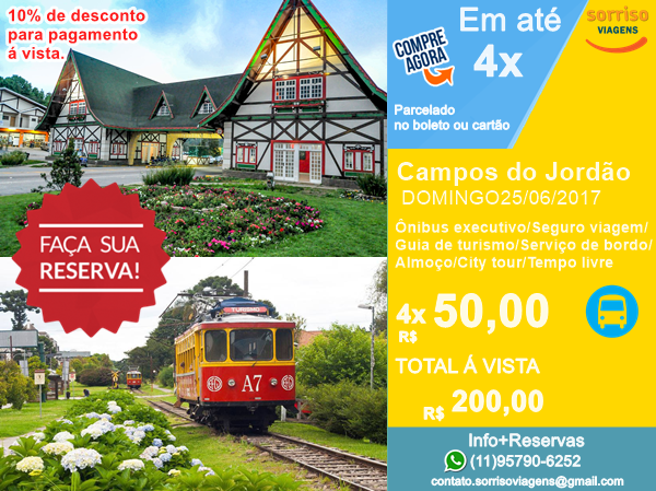 Excursão Campos do Jordão 25/06/2017