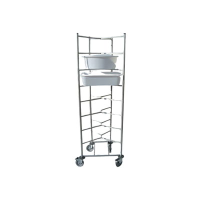 ECHELLE A BACS INOX PLEINE