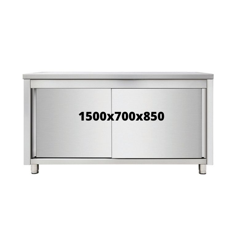 MEUBLE DE RANGEMENT INOX 1500X700X850 SANS DOSSERET