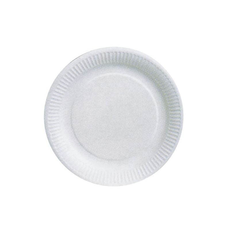 ASSIETTE CARTON BLANC BIODEGRADABLE