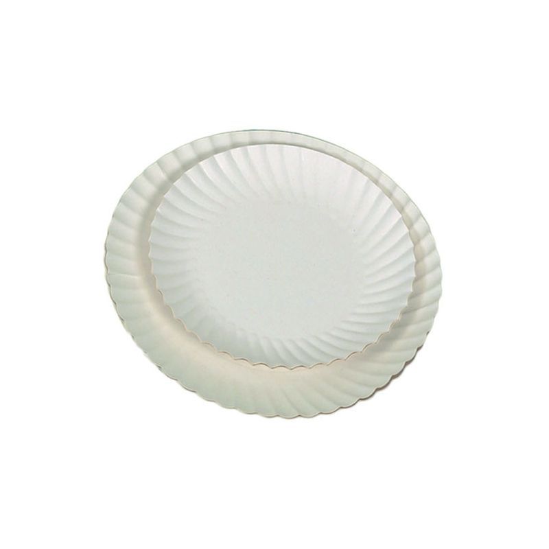 ASSIETTE CARTON BLANC IMPERGRAS