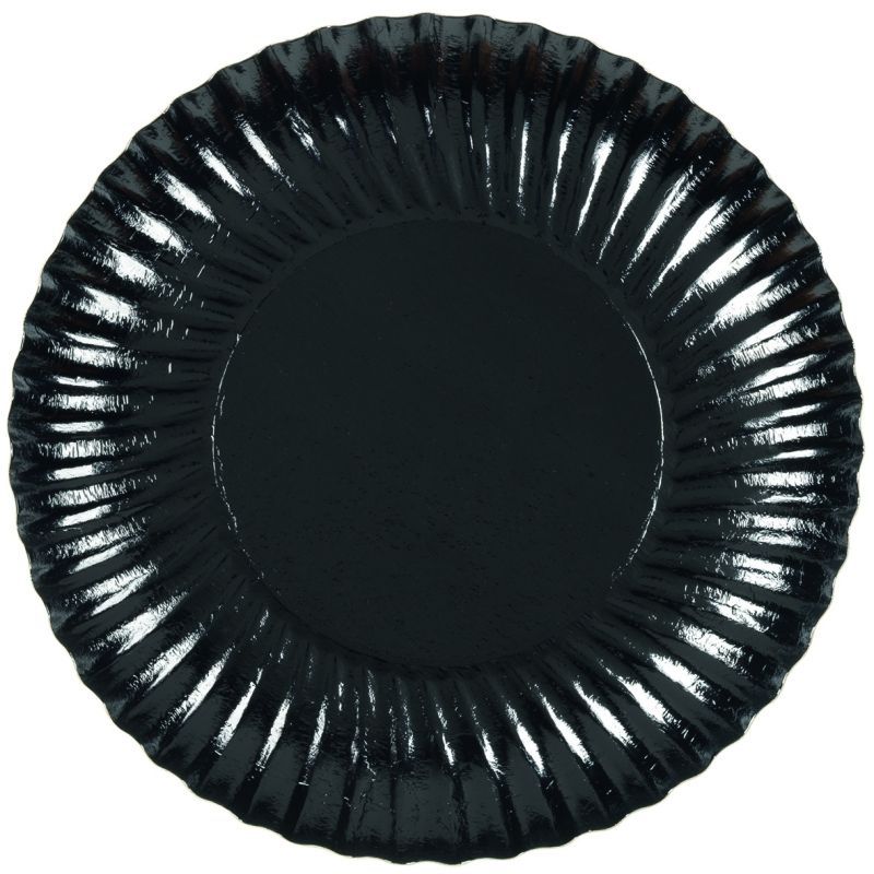 ASSIETTE CARTON NOIR