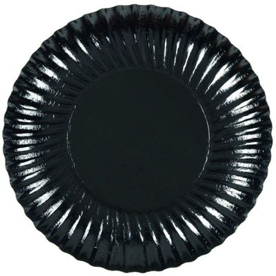 ASSIETTE CARTON NOIR