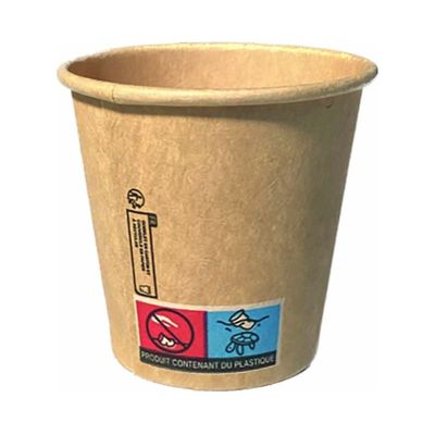 GOBELETS CARTON KRAFT - BOISSON CHAUDE OU FROIDE