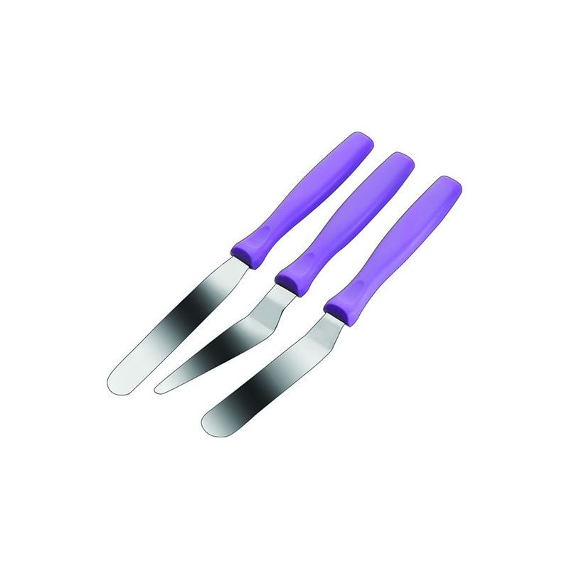 LOT DE 3 MINI SPATULES INOX