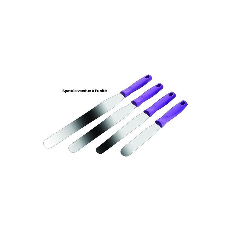 SPATULE FLEXIBLE INOX - Manche violet