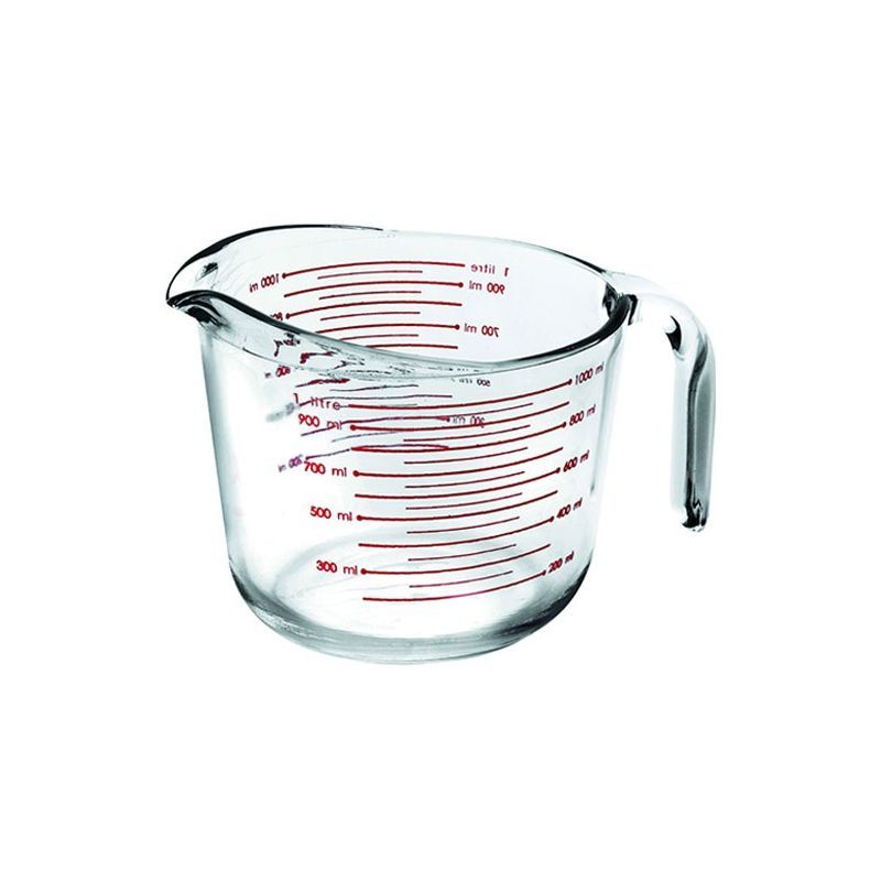 PICHET EN VERRE GRADUE
