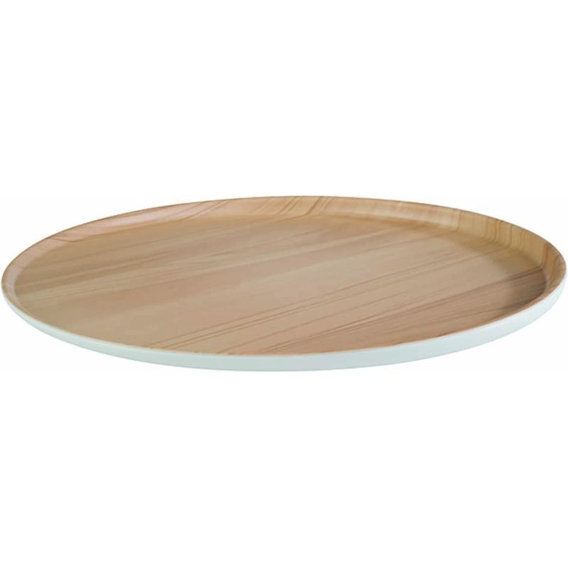 PLATEAU MELAMINE Ø 315 MM - EXTERIEUR BLANC