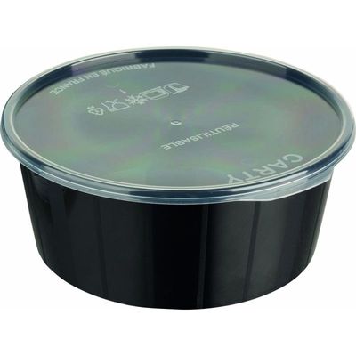 10 BOITES RONDES NOIRES AVEC COUVERCLES TRANSPARENTS 10 BOITES RONDES NOIRES AVEC COUVERCLES TRANSPARENTS