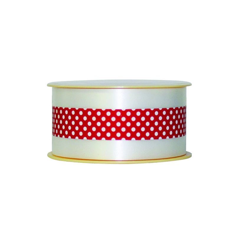RUBAN CHARLOTTE POIS ROUGE