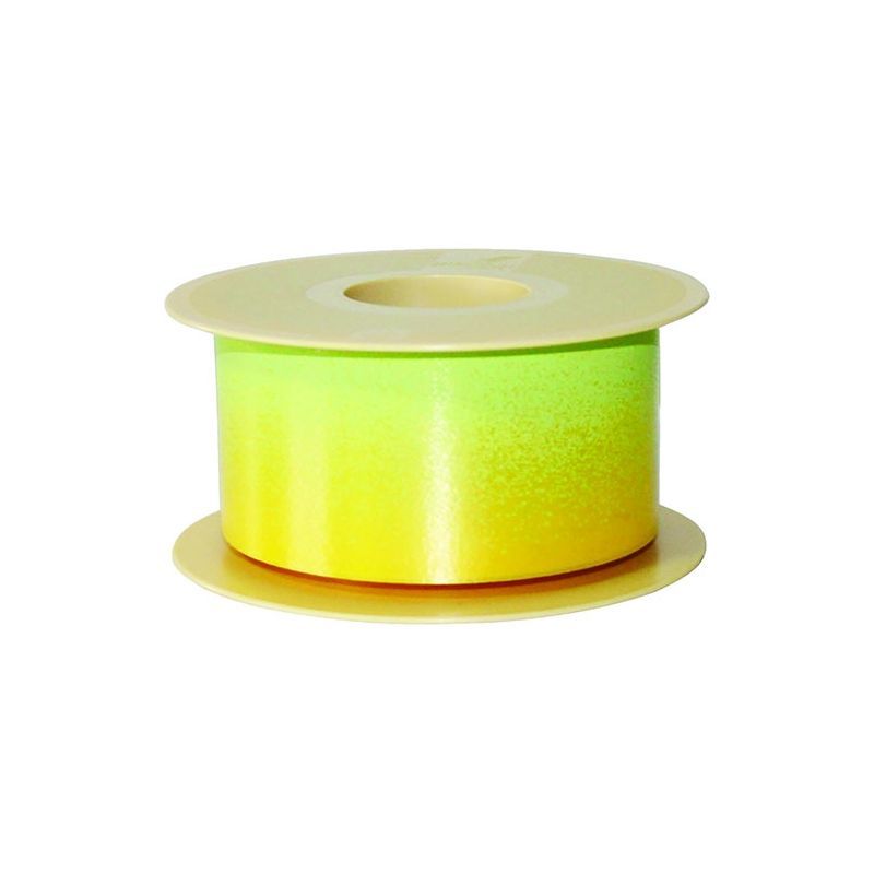 RUBAN CHARLOTTE JAUNE/VERT CLAIR