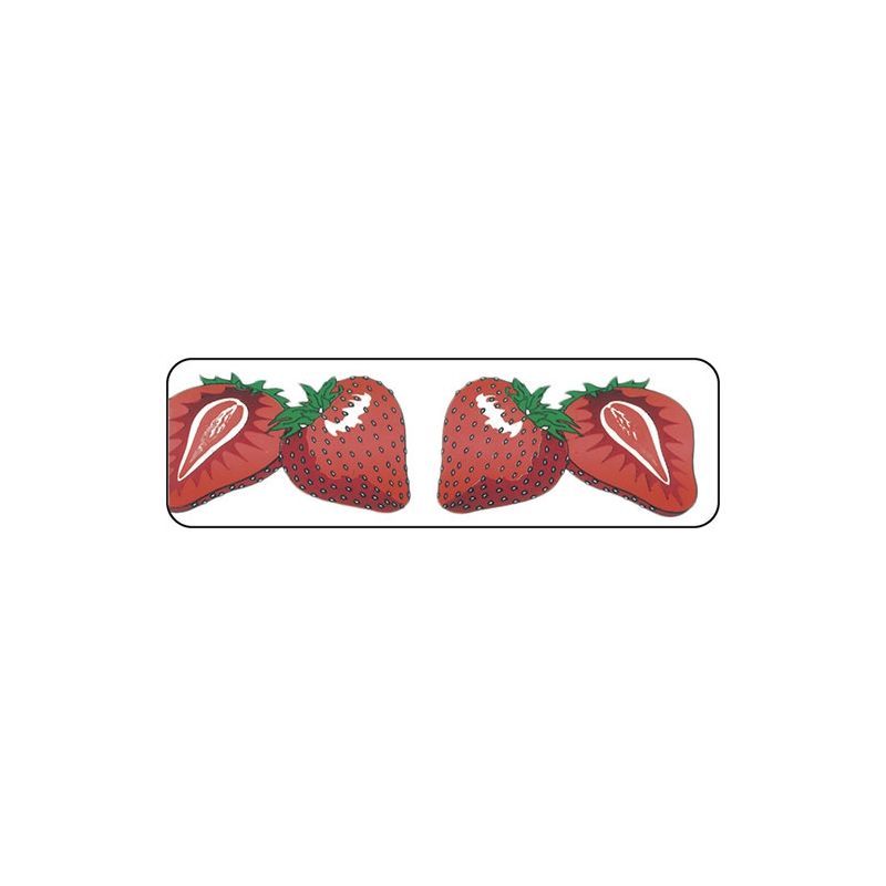 RUBAN PVC IMPRIME FRAISE