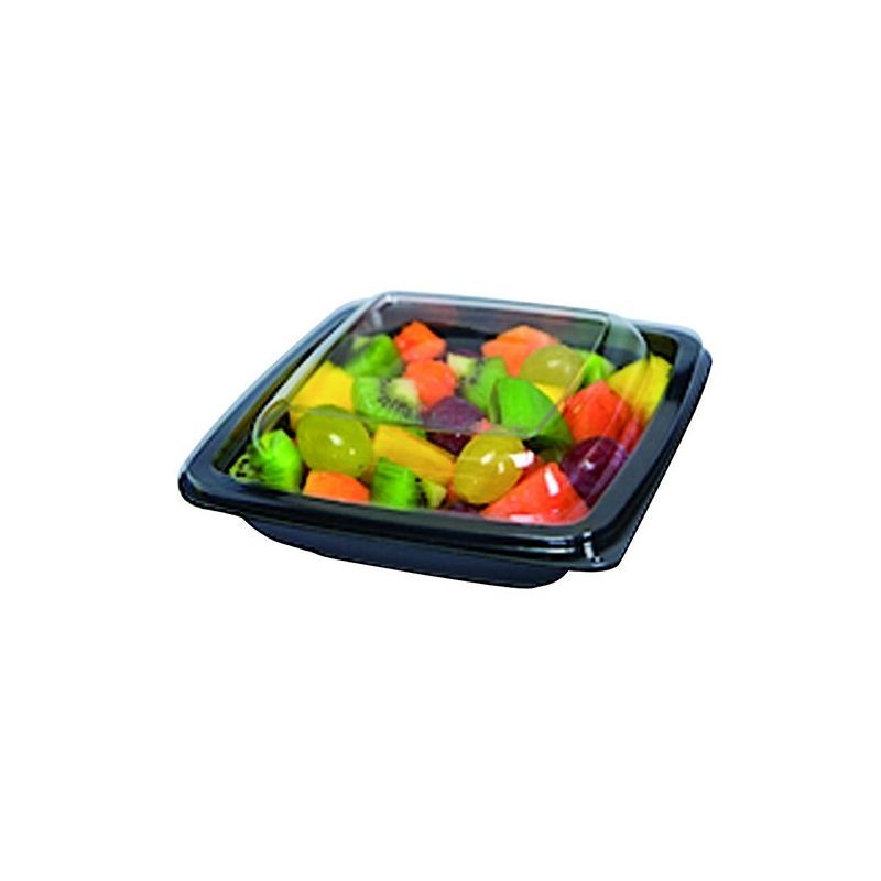 ASSIETTE A SALADE CARREE NOIRE