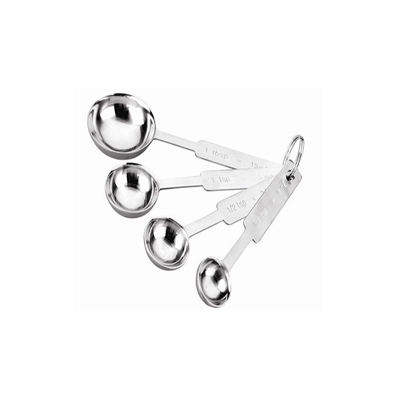 JEU DE 4 CUILLERES A MESURE INOX