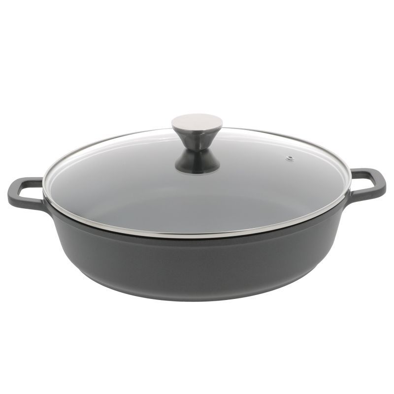FAITOUT BAS FONTE D ALU AVEC COUVERCLE VERRE