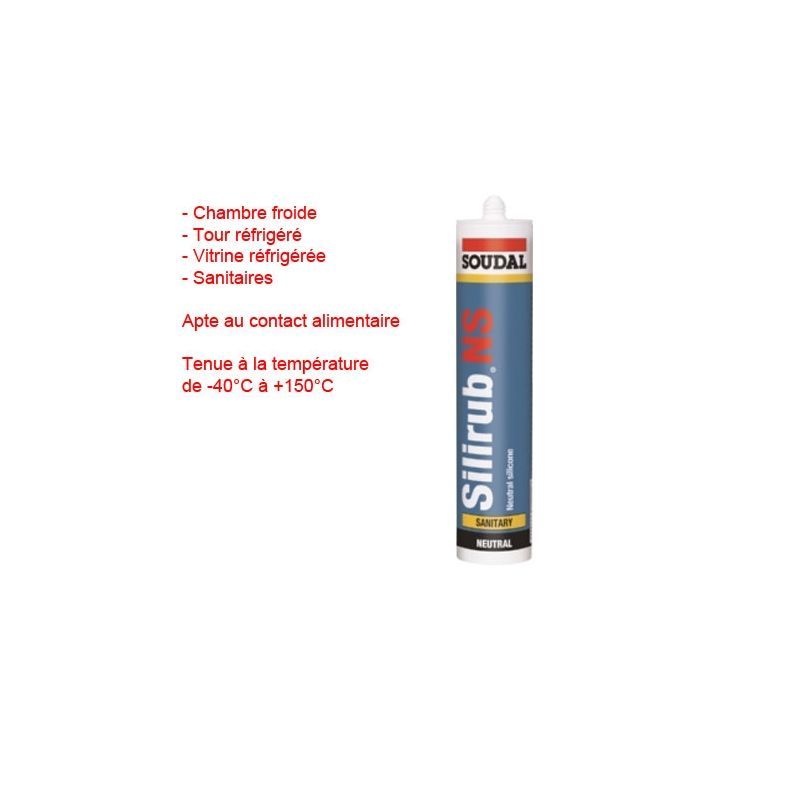 SILICONE CHAMBRE FROIDE-TOUR-VITRINE-SANITAIRE