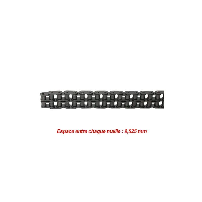 CHAINE DE TRANSMISSION DOUBLE PAS DE 9.525 MM