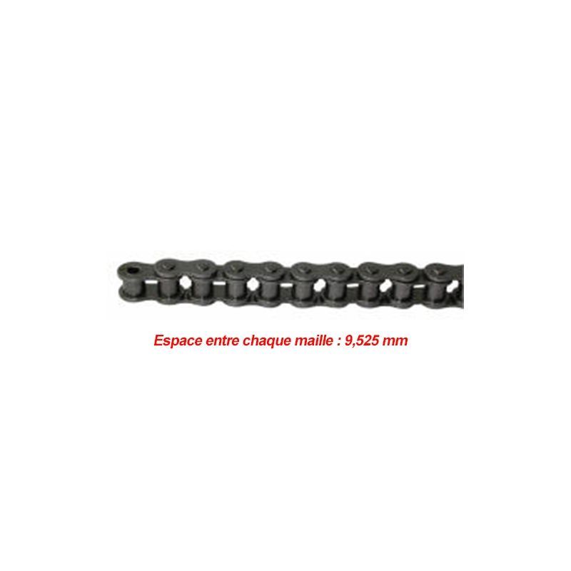 CHAINE DE TRANSMISSION SIMPLE PAS DE 9.525 MM