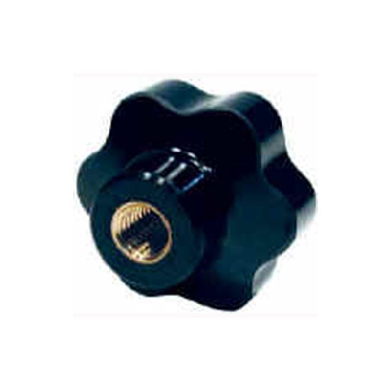 BOUTON ETOILE BAKELITE  AVEC INSERT EN LAITON