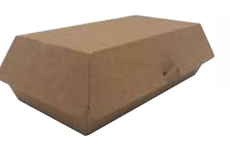 50 BOITES BURGER OU SANDWICH CARTON KRAFT BRUN