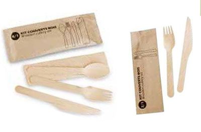 50 POCHETTES COUVERTS BOIS