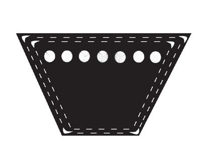 COURROIE TRAPÉZOIDALE LARGEUR 10 MM