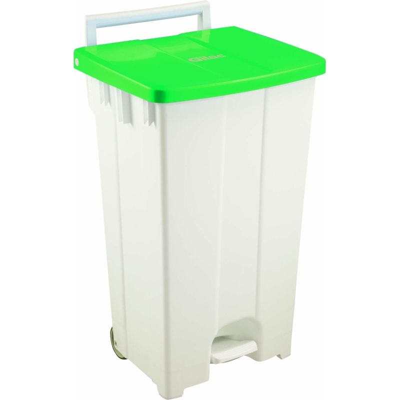 COLLECTEUR A PEDALE PP - 100 LITRES - COUVERCLE COULEUR