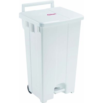 COLLECTEUR A PEDALE PP - 100 LITRES - COUVERCLE BLANC