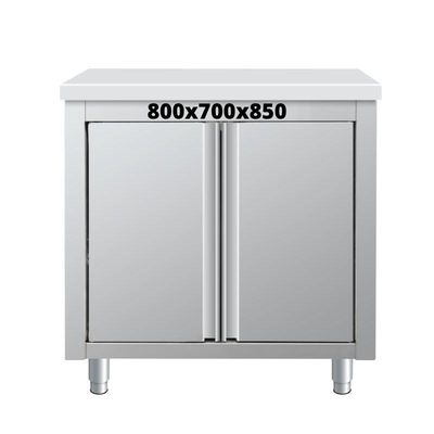 MEUBLE DE RANGEMENT INOX 800X700X850 SANS DOSSERET