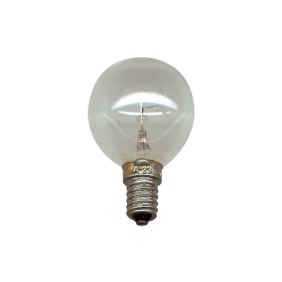 AMPOULE SPHERIQUE SPECIALE HAUTE TEMPERATURE 220V, 40W LONGUEUR 70 MM