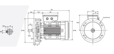 MOTEUR ASYNCRHONE 2 VITESSE ADAPTABLE BONGARD