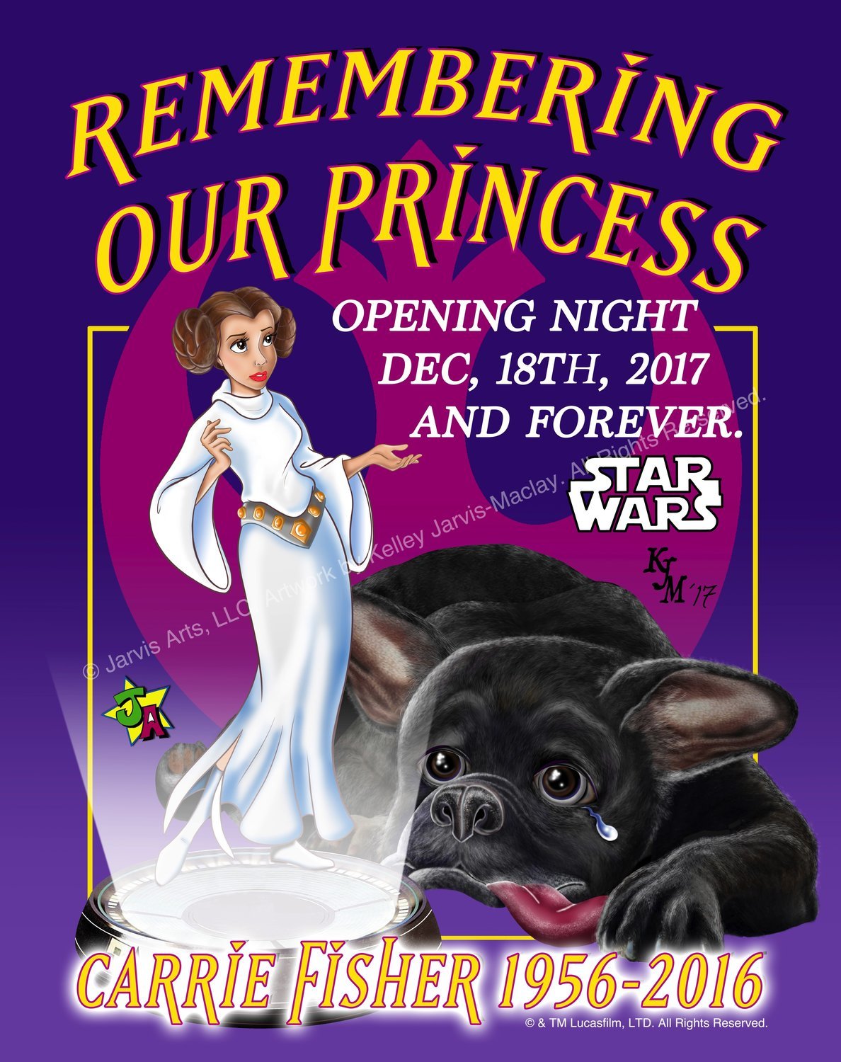 "Princess Remembrance" Art Prints (Purple) "Princess Remembrance" Art Prints (Purple)