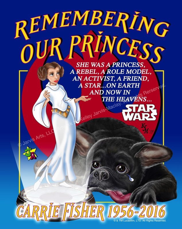 &quot;Princess Remembrance&quot; Art Prints (Blue)