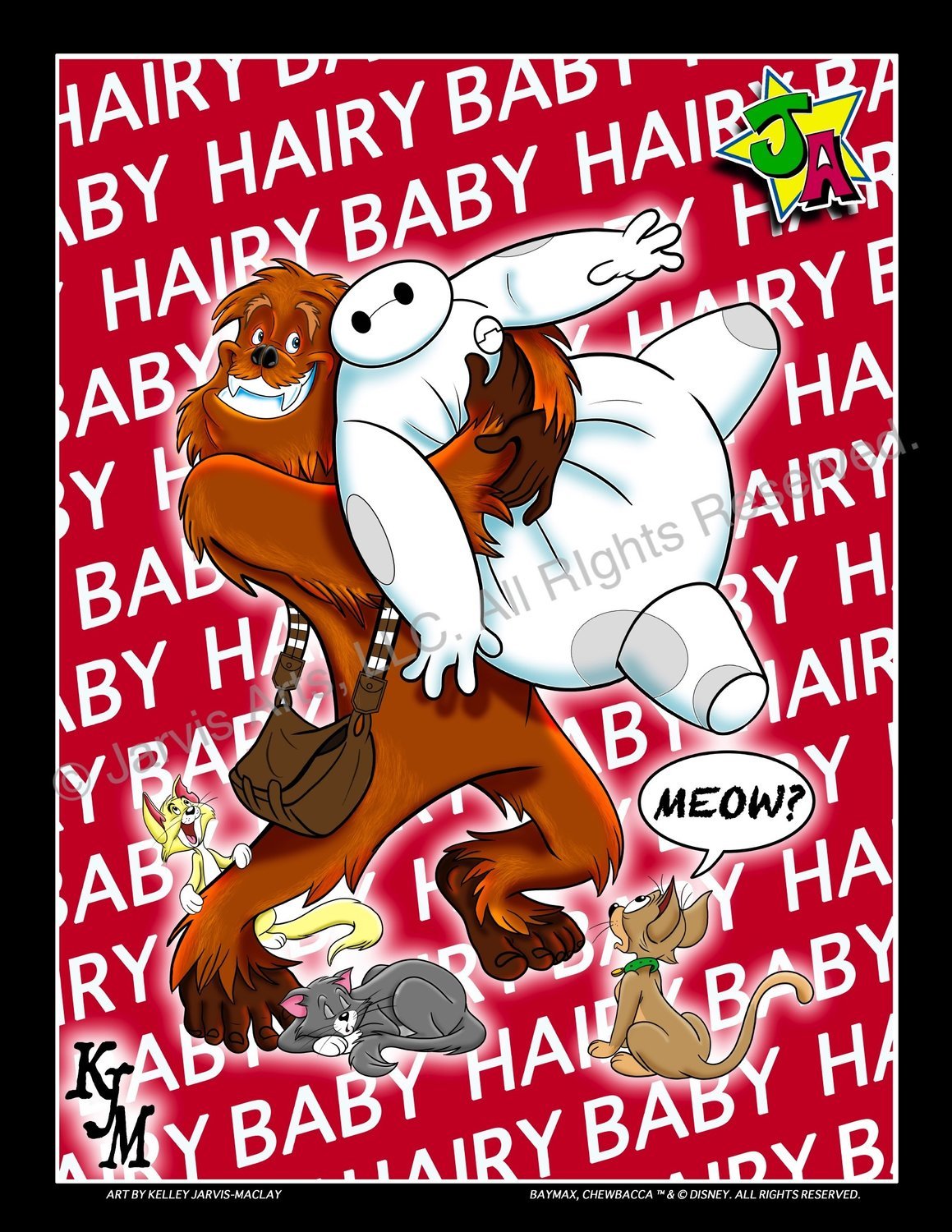 "Hairy Baby" Cartoon Art Limited Print "Hairy Baby" Cartoon Art Limited Print