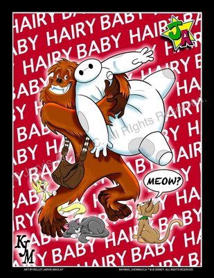 "Hairy Baby" Cartoon Art Limited Print