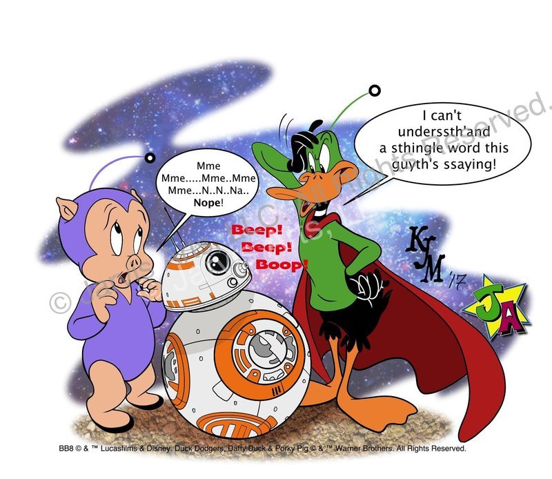 &quot;Speech Impediment&quot; Cartoon Droid Art