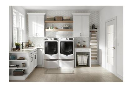 Maytag® washers. Front Load Electric Dryer with Extra Power and Quick Dry cycle - 7.3 cu. ft. Model #: MED5630HW