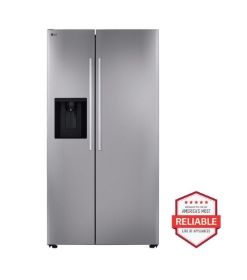 LG 27 cu. ft. Standard-Depth, Side-by-side Refrigerator, with Ice and Water and Bar Handle Design Model #: LS27T3230S
