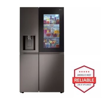LG black  27 cu. ft. Side-By-Side InstaView Refrigerator ​Model #: LRSOS2706D