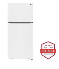 LG white 20 cu. ft. Top Freezer Refrigerator ​Model #: LTCS20020W