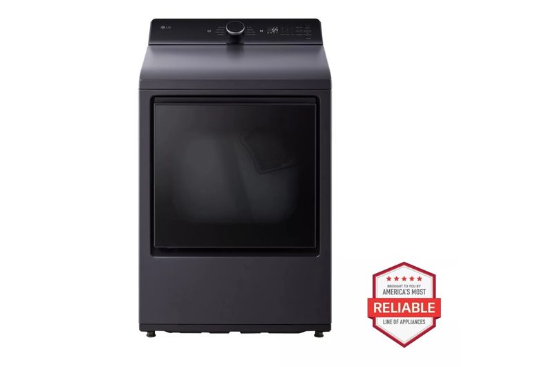 LG 7.3 cu. ft. Ultra Large Capacity Rear Control Electric Dryer with LG EasyLoad Door and AI Sensing