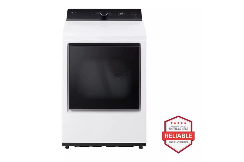 LG  7.3 cu. ft. Ultra Large Capacity Rear Control Electric Dryer with LG EasyLoad Door and AI Sensing