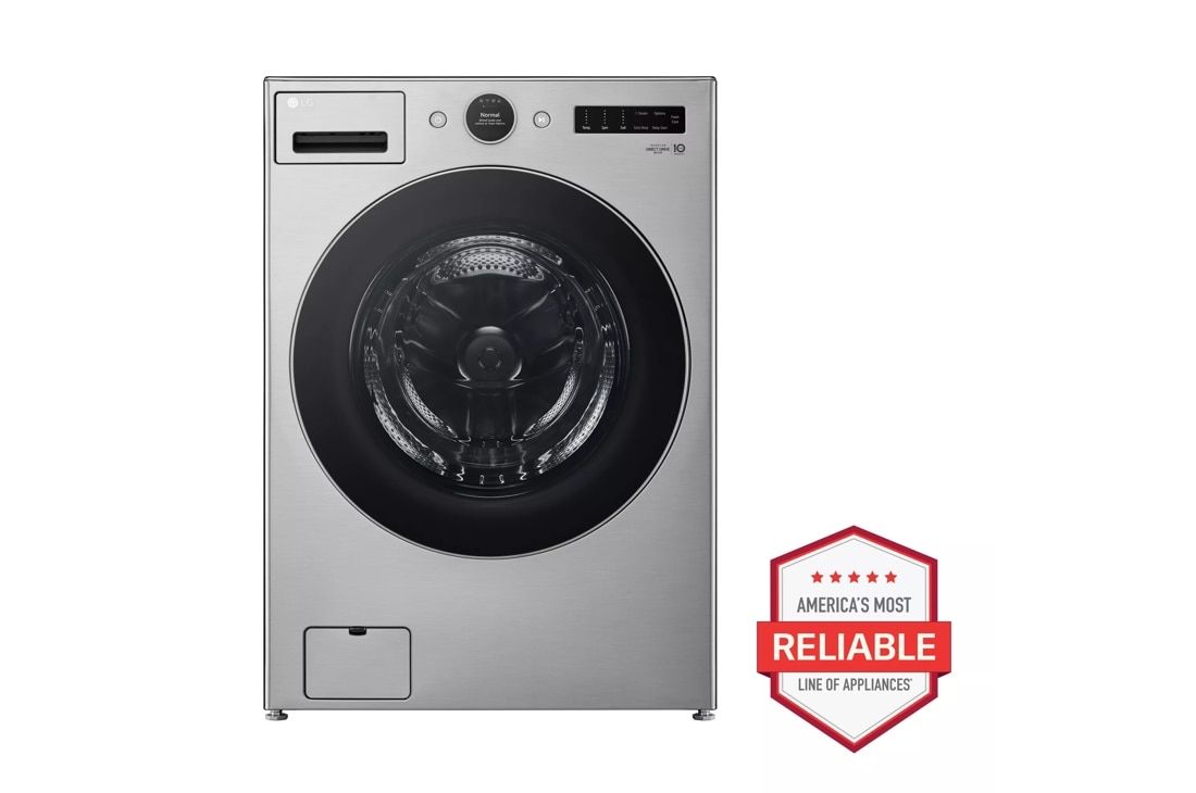 LG 4.5 cu. ft. Capacity Smart Front Load Energy Star Washer with TurboWash 360 and AI DD Built-In Intelligence Model #: WM5500HVA