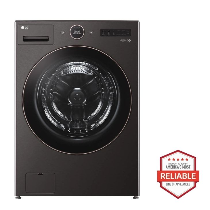 LG 5.0 cu. ft. Mega Capacity Smart Front Load Energy Star Washer with TurboWash 360 and AI DD Built-In Intelligence Model #: WM6500HBA
