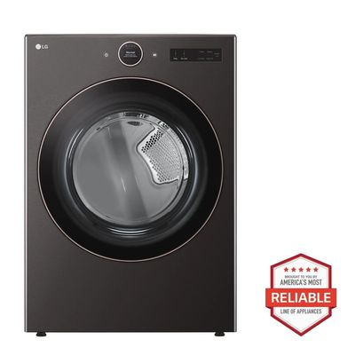LG 7.4 cu. ft. Smart Front Load Electric Dryer with AI Sensor Dry & TurboSteam Technology LG 7.4 cu. ft. Smart Front Load Electric Dryer with AI Sensor Dry & TurboSteam Technology