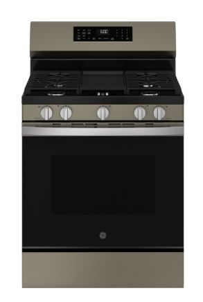 GE® 30" Free-Standing Gas Convection Range with No Preheat Air Fry and EasyWash™ Oven Tray ​Model #: GGF600AVES