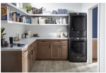 MAYTAG volcano black front load washer ​Model #: MHW5630MBK