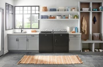 MAYTAG volcano black top load washer Model #: MVW5430PBK