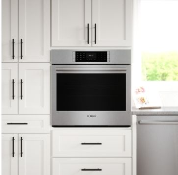 BOSCH stainless steel Benchmark®, Single Wall Oven, 30'', Stainless Steel  ​Model #: HBLP454UC