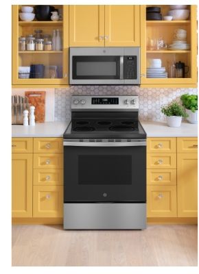GE® 30" Free-Standing Electric Convection Range ​Model #: GRF600AVSS